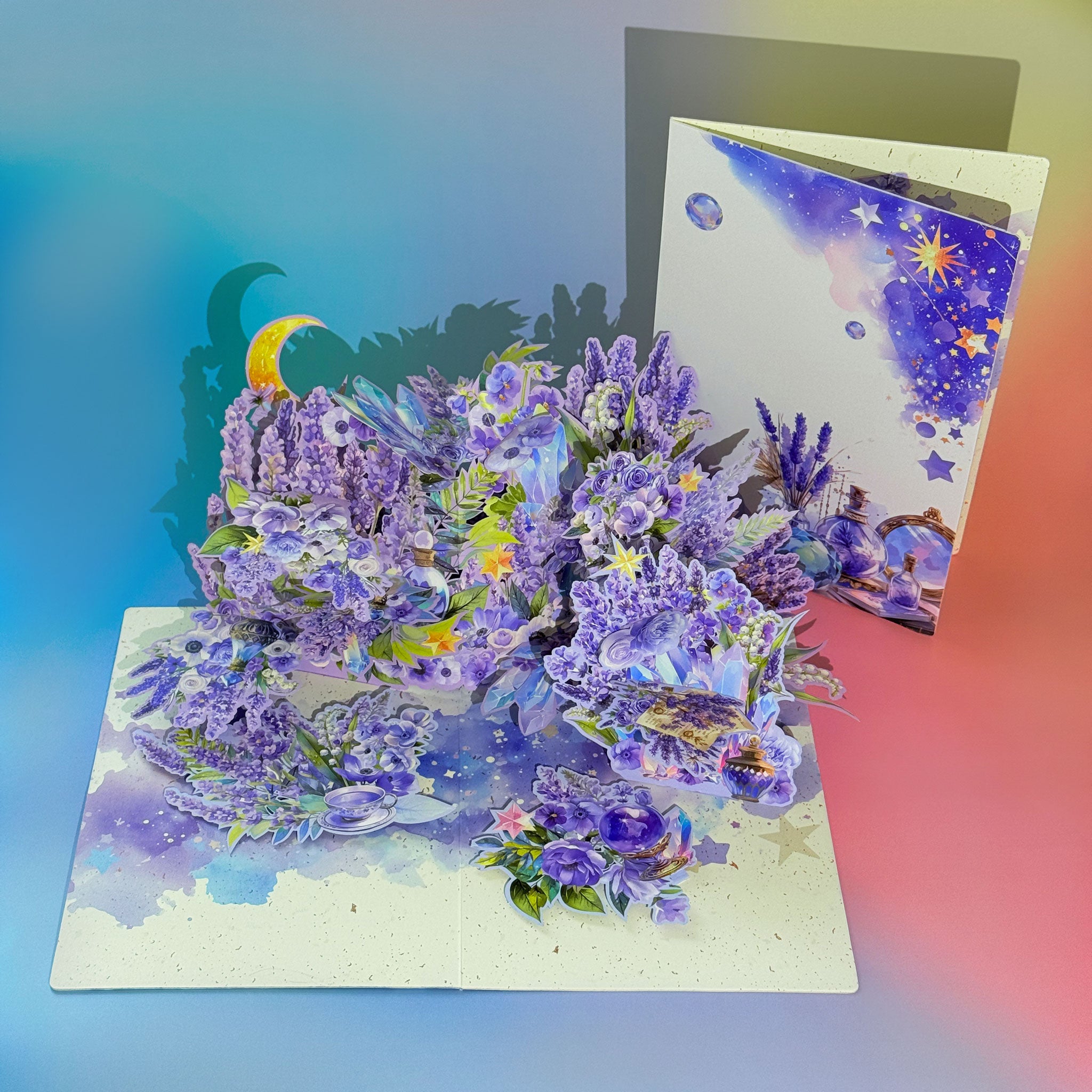 Petal&Pop -- Magic Moonlit Scented 3D Pop-Up Card