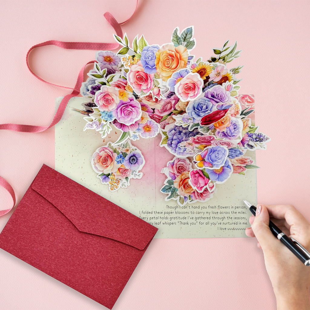 Petal& Pop -- Petal Kiss Scented 3D Pop-Up Card
