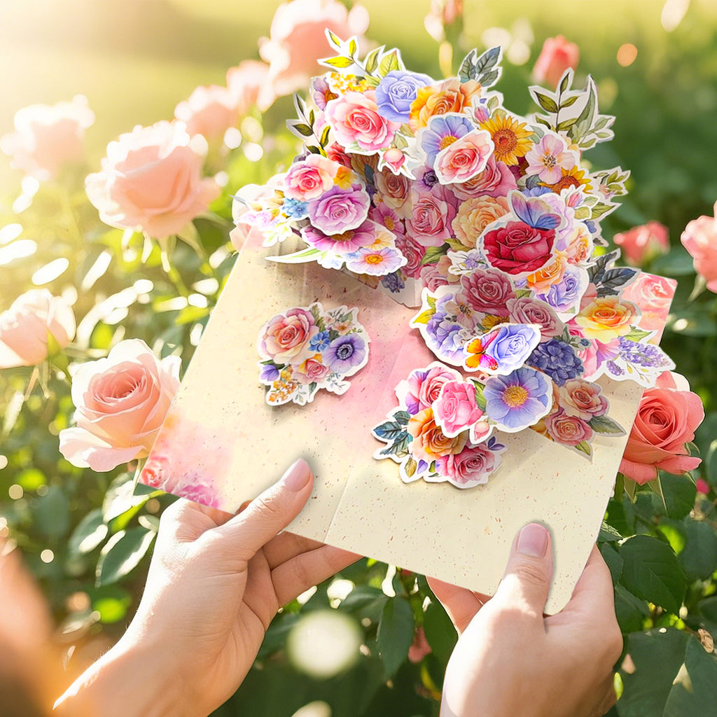 Petal& Pop -- Petal Kiss Scented 3D Pop-Up Card
