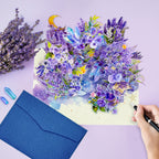 Petal&Pop -- Magic Moonlit Scented 3D Pop-Up Card